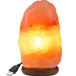 Amber Himalayan Mini Salt Lamp With USB