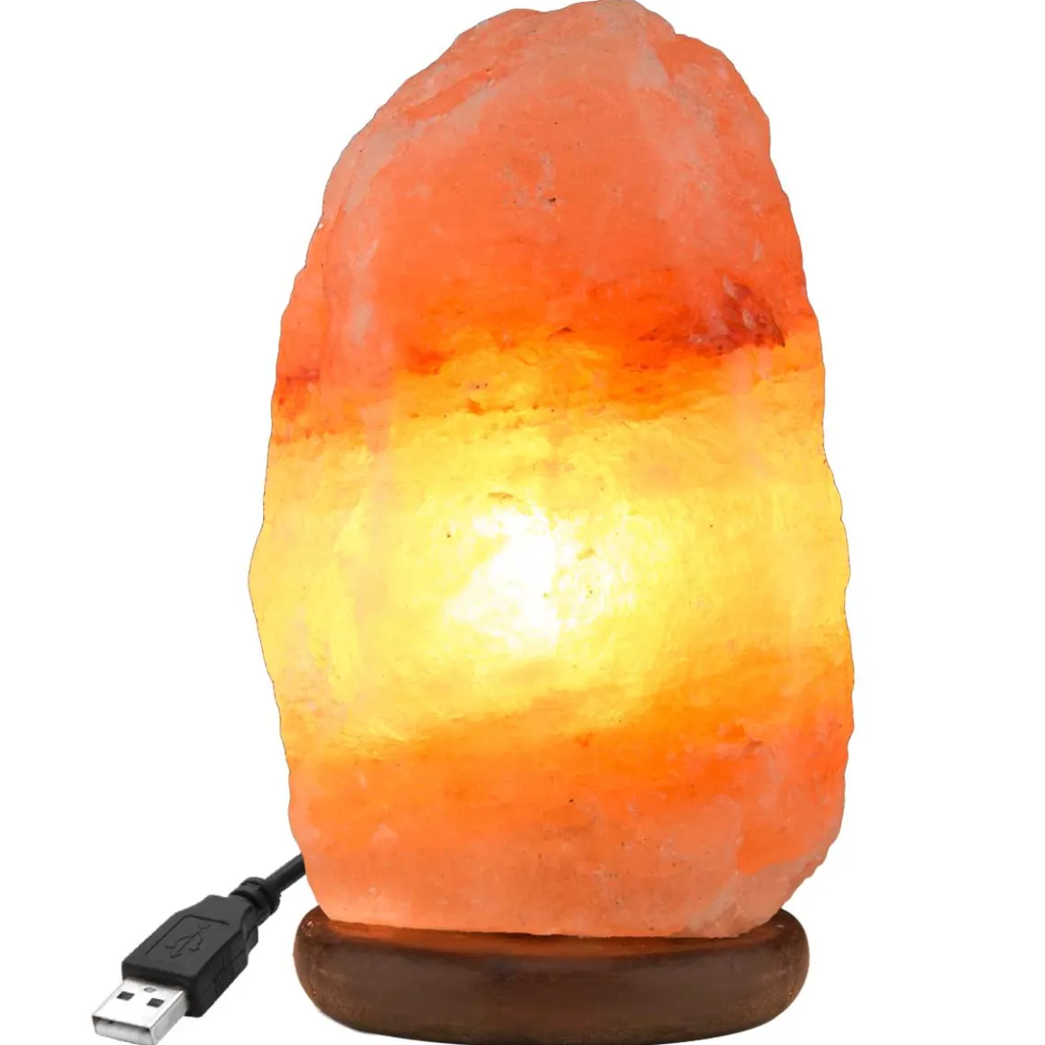 Amber Himalayan Mini Salt Lamp With USB