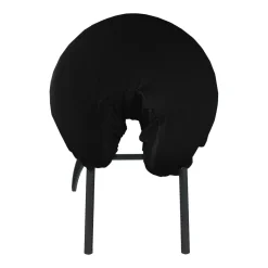 Black Microfiber Fitted Face Cradle Covers