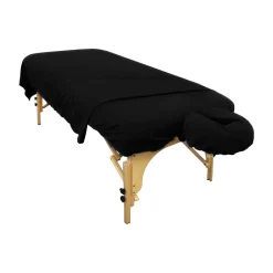 Black Microfiber Massage Table Sheets