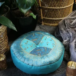Blue Agra Meditation Cushion