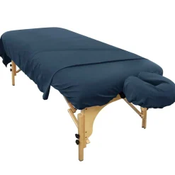 Blue Cotton/ Polyester Massage Table Sheets