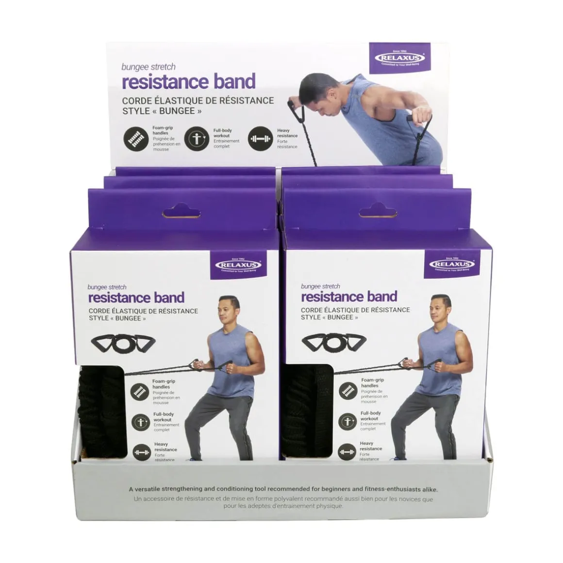 Bungee Stretch Resistance Band - Displayer of 6