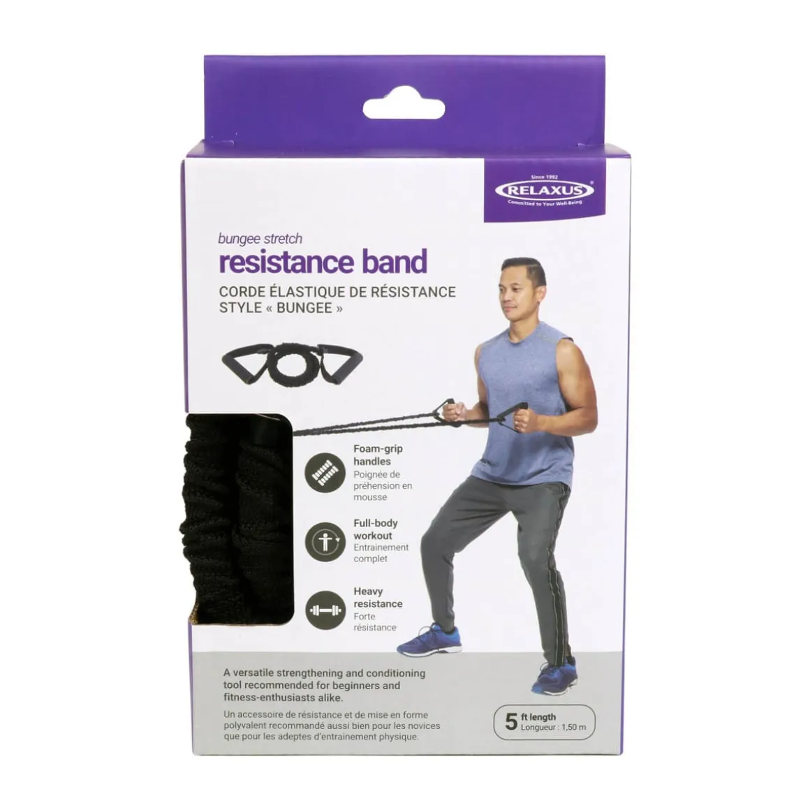 Bungee Stretch Resistance Band - Displayer of 6