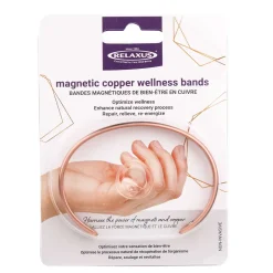 Classic Lines Magnetic Copper Bangle Bracelet