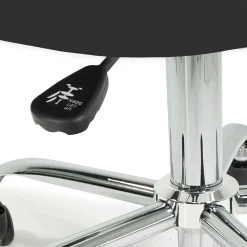 Earthlite Pneumatic Rolling Massage Stool With Back Support