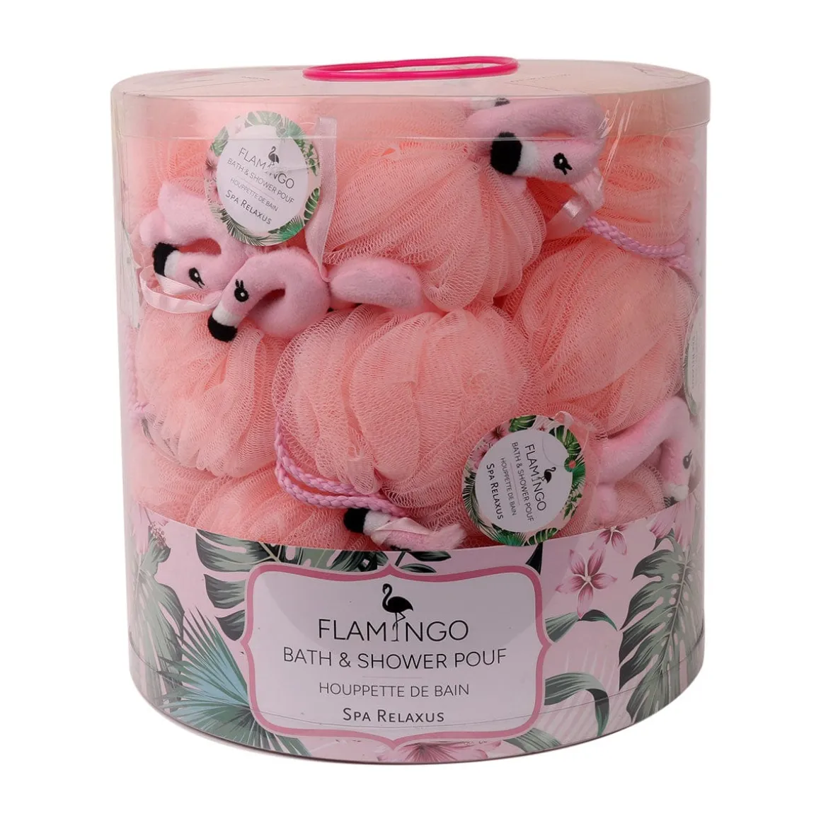Flamingo Bath & Shower Pouf