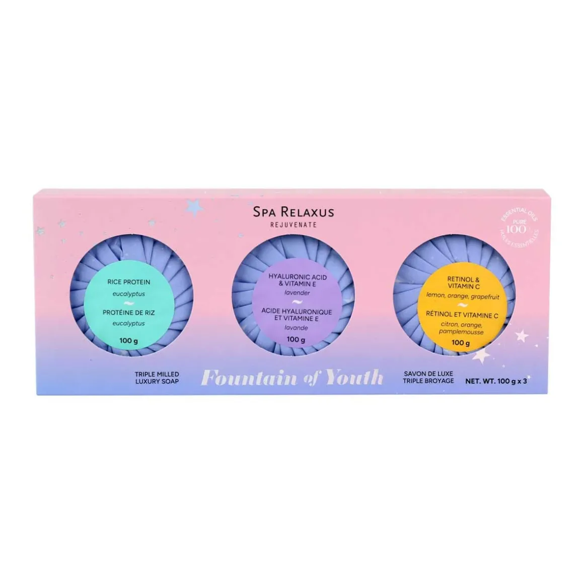 Fountain of Youth Triple Milled Soap 3-Piece Gift Set