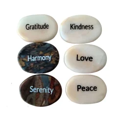 Inspirational Worry Stones Displayer of 36