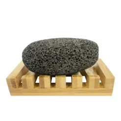 Lava Pumice Stone with Bamboo Tray