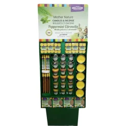 Peppermint Citronella Candle & Incense Package With Custom Floor Displayer