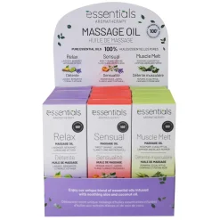 Premium Herbal Body Massage Oils Displayer of 12