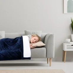 Sherpa Throw Heated Electric Blanket