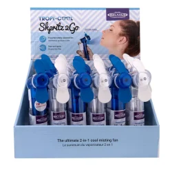 Shpritz 2 Go 2-IN-1 Personal Fan Displayer of 24