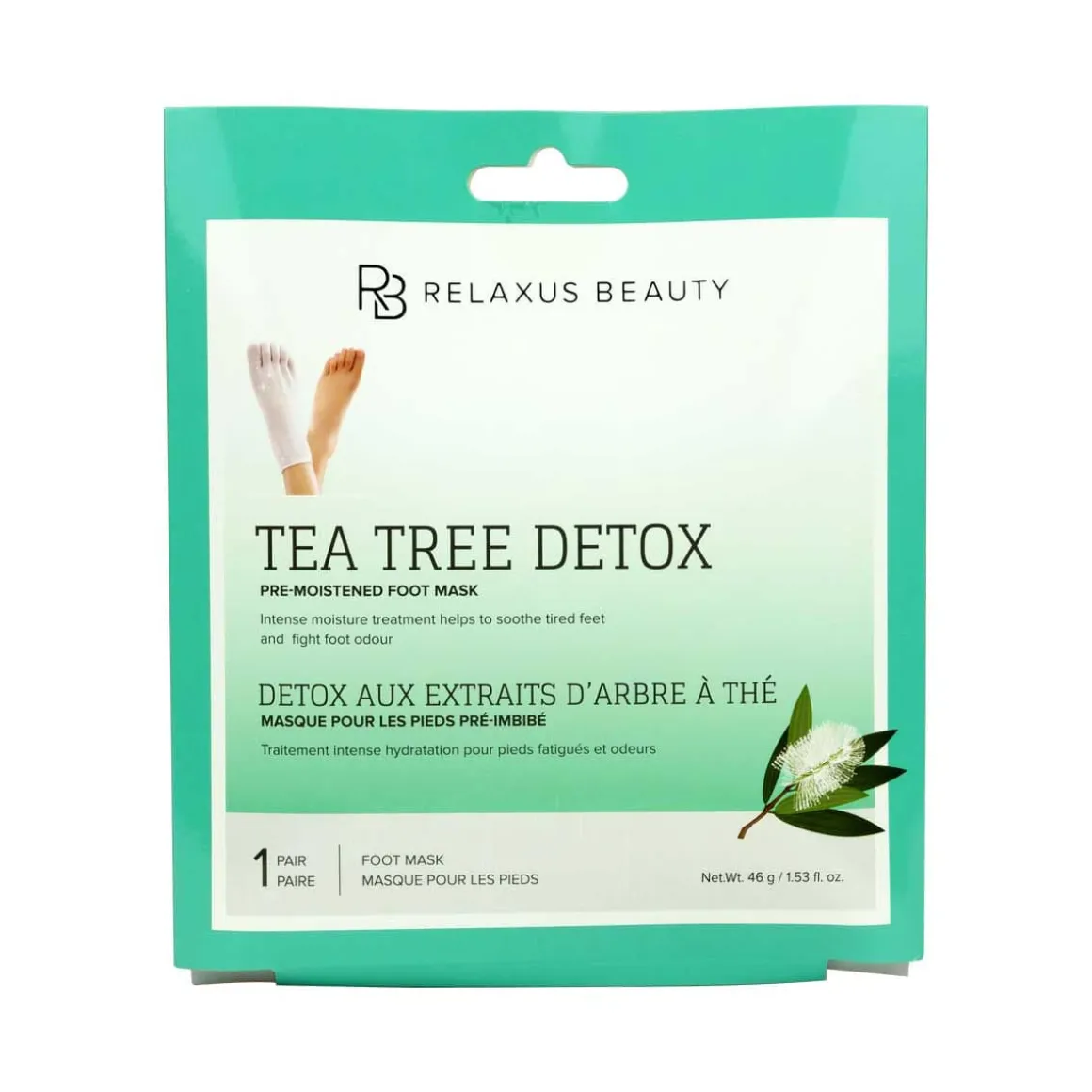 Tea Tree Foot Mask - Displayer of 12