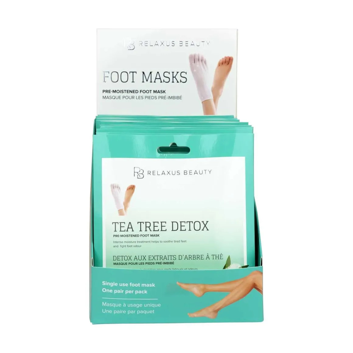 Tea Tree Foot Mask - Displayer of 12